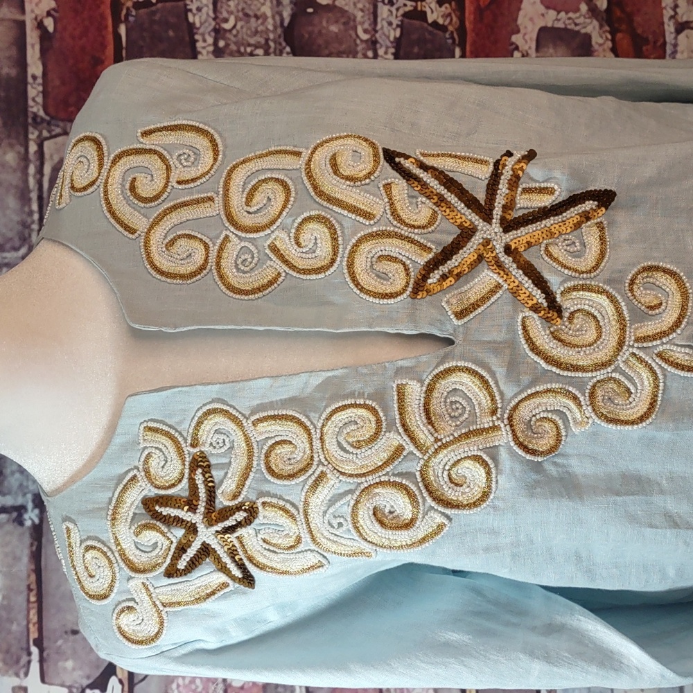 Key Lime & Pink Embellished Tunic